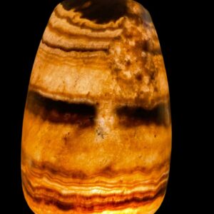 Handmade Alabaster Stone Vase — Illuminated