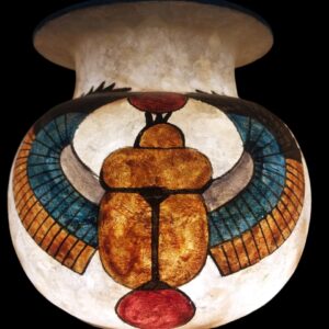 Handmade Alabaster Stone Vase — Illuminated